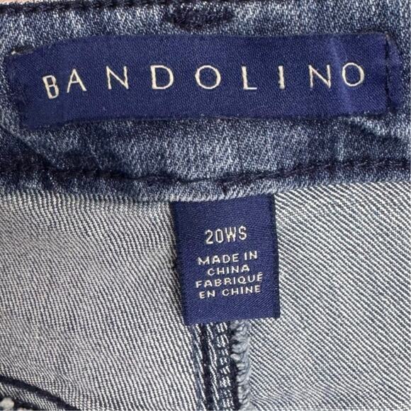 Bandolino Mandie Medium Wash Straight Leg Jeans Plus Size 20W Short - Picture 6 of 10